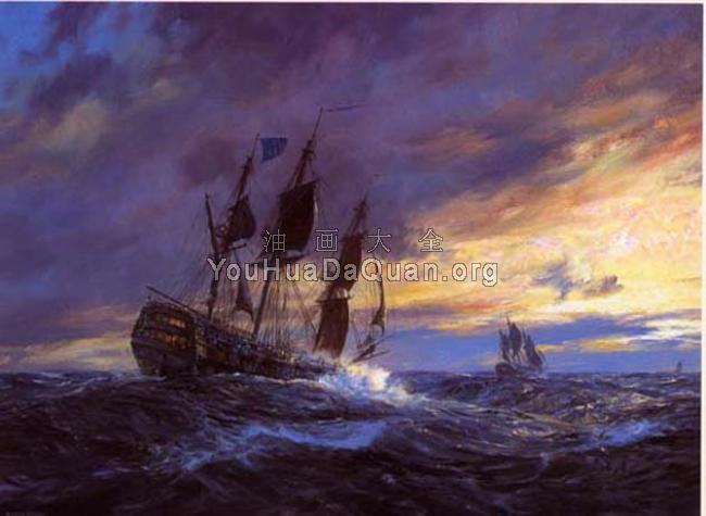 Vanguard in heavy weather off Toulon, 19th May 1798 - 杰夫·亨特